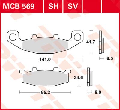 BRAKE PAD SV SINTER PERFORMANCE