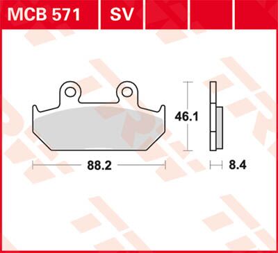 BRAKE PAD SV SINTER PERFORMANCE