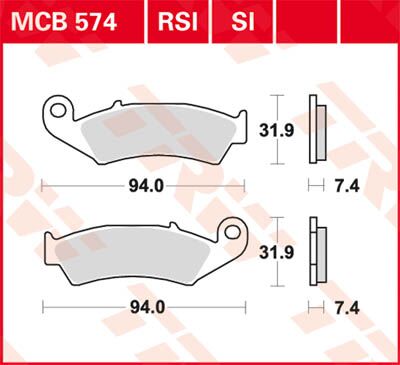 BRAKE PAD SI SINTER