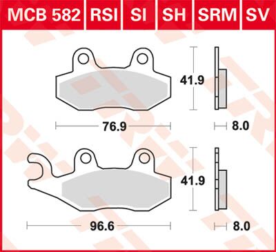 BRAKE PAD SV SINTER PERFORMANCE