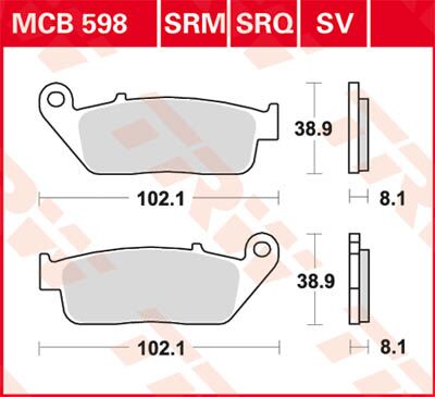 BRAKE PAD SV SINTER PERFORMANCE