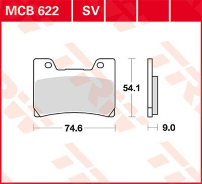 BRAKE PAD SV SINTER PERFORMANCE STREET