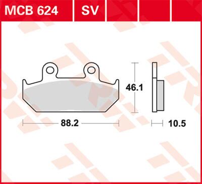 BRAKE PAD SV SINTER PERFORMANCE STREET