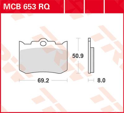 BRAKE PAD RQ ORGANIC SPORT
