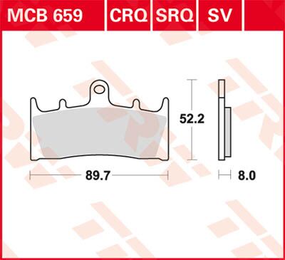 BRAKE PAD CRQ HYPER-CARBON RACING