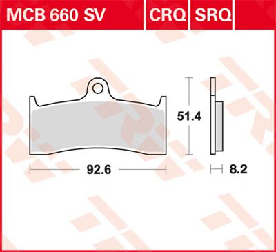 BRAKE PAD SV SINTER PERFORMANCE STREET
