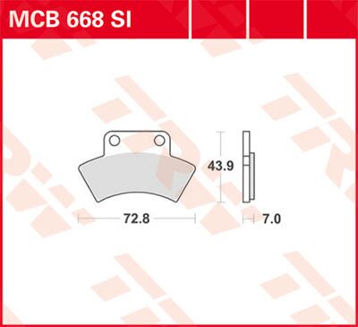 BRAKE PAD SI SINTER OFFROAD