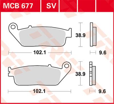 BRAKE PAD SV SINTER PERFORMANCE STREET