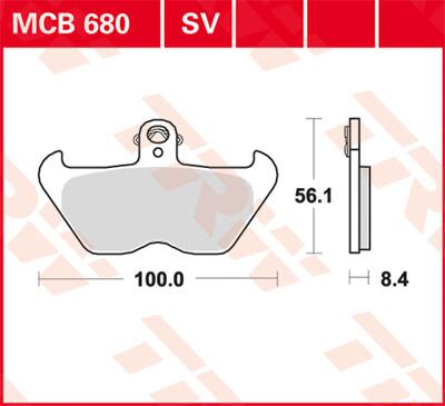 BRAKE PAD SV SINTER PERFORMANCE STREET