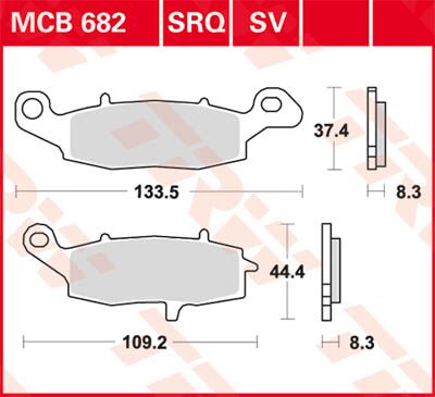 BRAKE PAD SV SINTER PERFORMANCE STREET