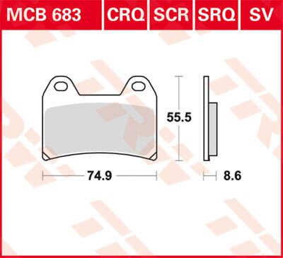 BRAKE PAD CRQ HYPER-CARBON RACING