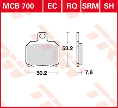 BRAKE PAD RQ ORGANIC SPORT