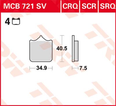 BRAKE PAD CRQ HYPER-CARBON RACING