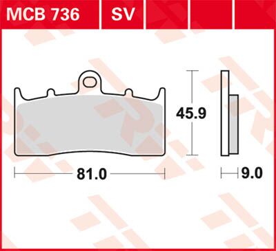 BRAKE PAD SV SINTER PERFORMANCE STREET
