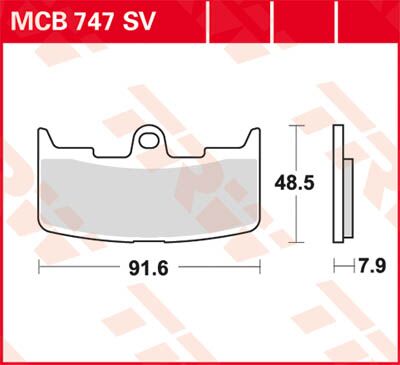 BRAKE PAD SV SINTER PERFORMANCE STREET