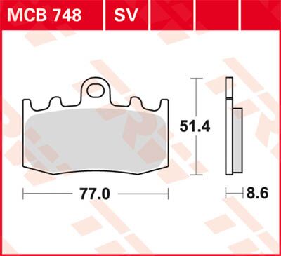 BRAKE PAD SV SINTER PERFORMANCE STREET