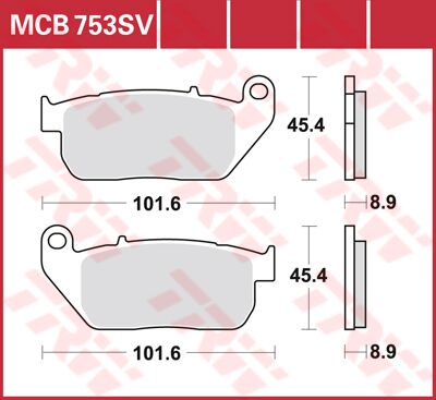 BRAKE PAD SV SINTER PERFORMANCE STREET