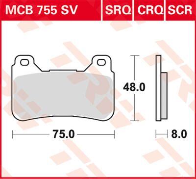 BRAKE PAD CRQ HYPER-CARBON RACING