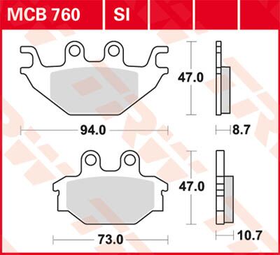 BRAKE PAD SI SINTER OFFROAD