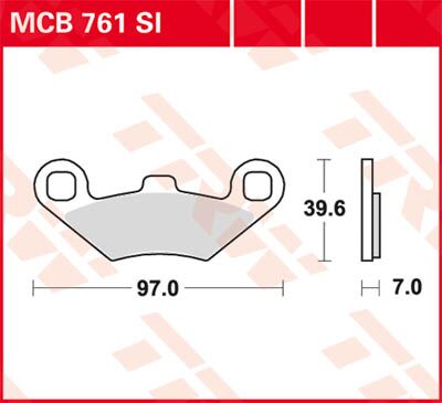 BRAKE PAD SI SINTER OFFROAD