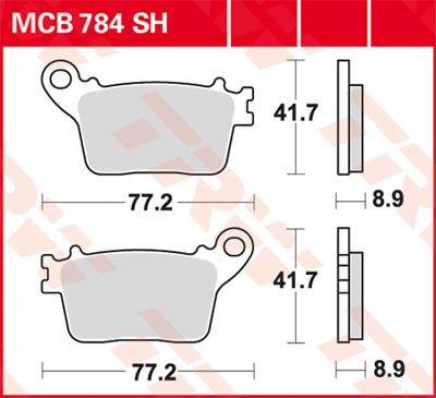 BRAKE PAD SH SINTER PERFORMANCE STREET & ROAD TRACKS