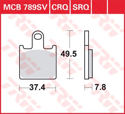 BRAKE PAD SV SINTER PERFORMANCE STREET