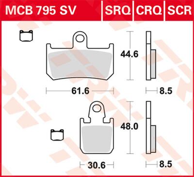 BRAKE PAD CRQ HYPER-CARBON RACING