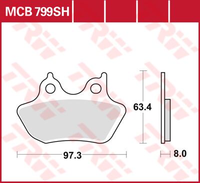 BRAKE PAD SH SINTER PERFORMANCE STREET & ROAD TRACKS