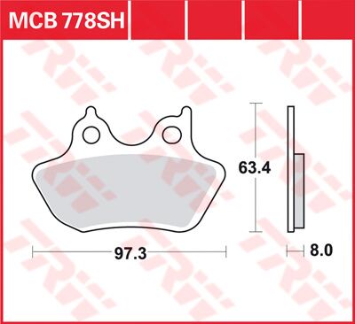 BRAKE PAD SH SINTER PERFORMANCE STREET & ROAD TRACKS