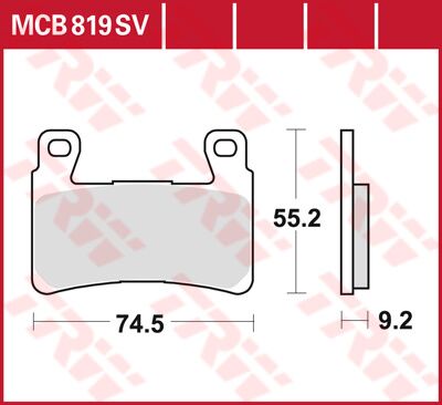 BRAKE PAD SV SINTER PERFORMANCE STREET