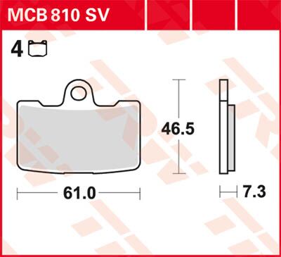BRAKE PAD SV SINTER PERFORMANCE STREET