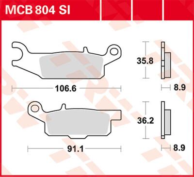 BRAKE PAD SI SINTER OFFROAD