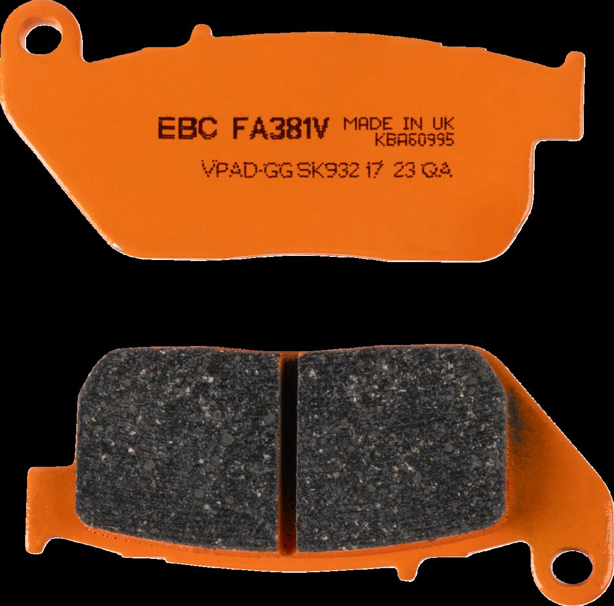 BRAKE PAD FA-V SERIES SINTERED METAL/ORGANIC COMPOUND