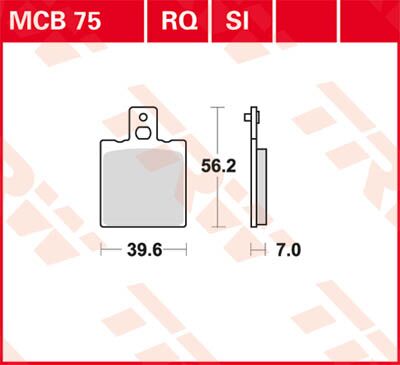 BRAKE PAD RQ ORGANIC SPORT