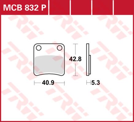 BRAKE PAD P ORGANIC PARKING BRAKE
