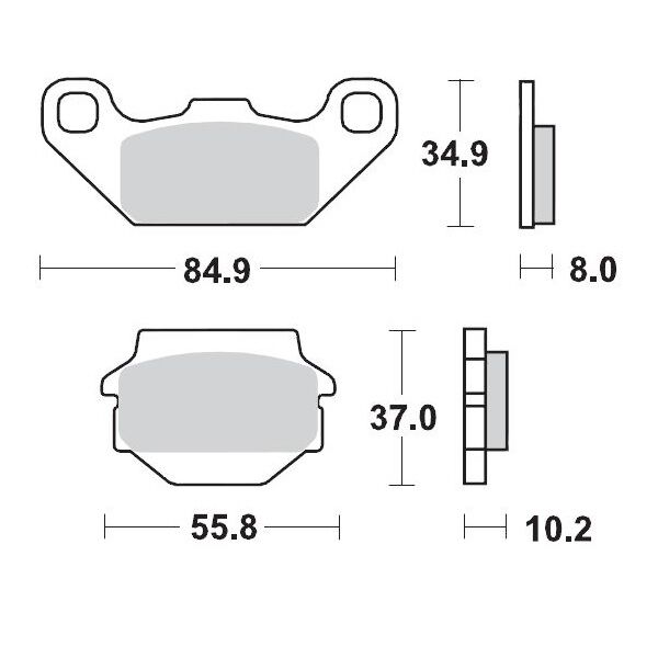 BRAKE PAD ATV SINTER PRO RACING