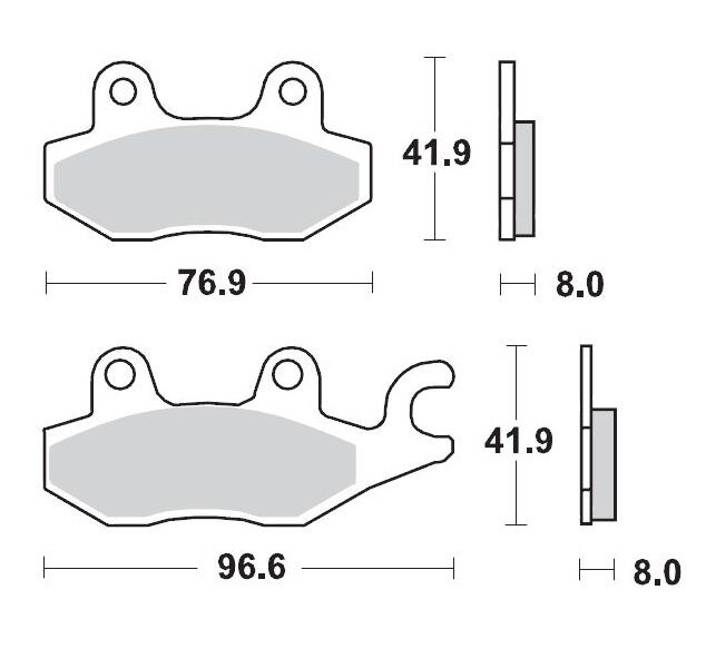 BRAKE PAD ATV SINTER PRO RACING