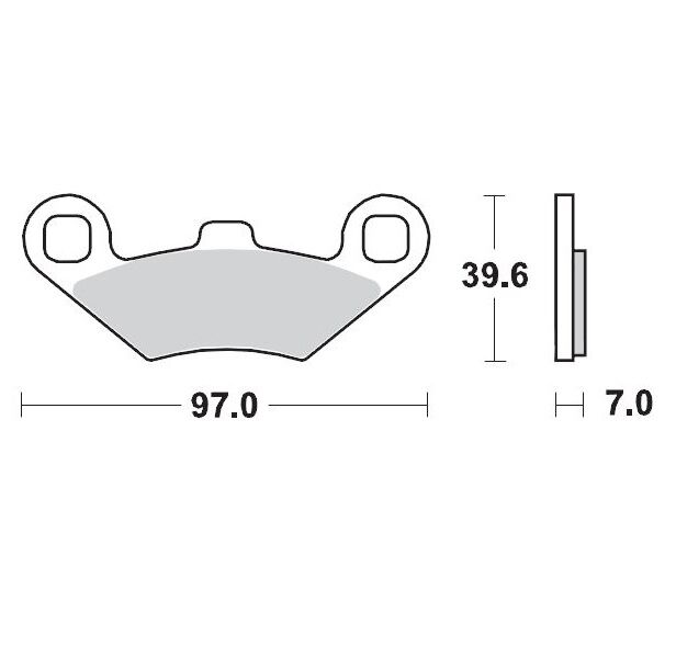 BRAKE PAD ATV SINTER PRO RACING