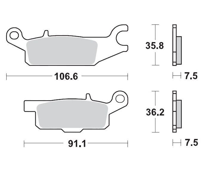 BRAKE PAD ATV SINTER PRO RACING