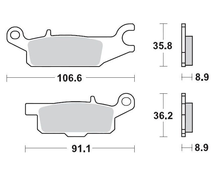 BRAKE PAD ATV SINTER PRO RACING