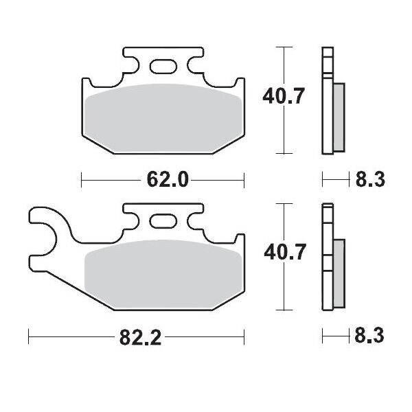 BRAKE PAD ATV SINTER PRO RACING