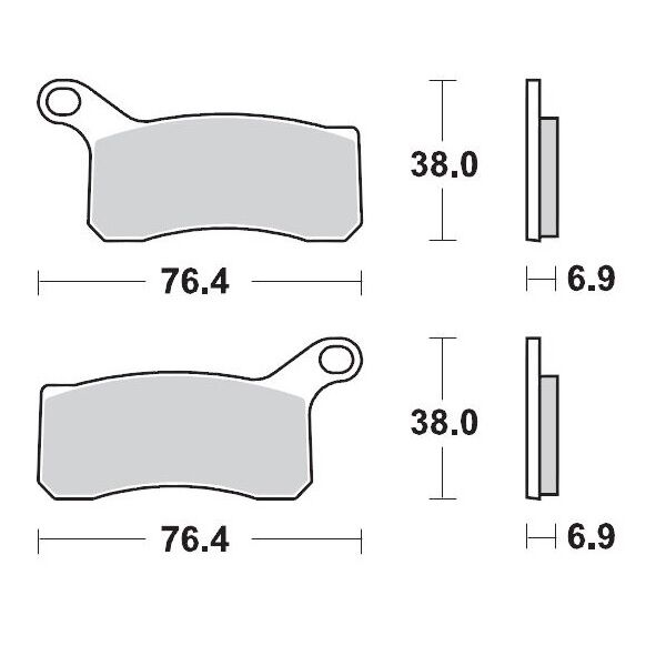 BRAKE PAD ATV SINTER PRO RACING