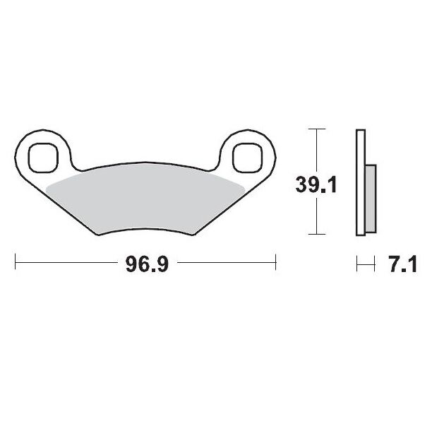 BRAKE PAD ATV SINTER PRO RACING