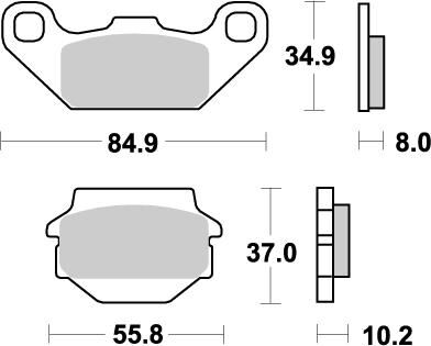 BRAKE PAD ATV NITRO