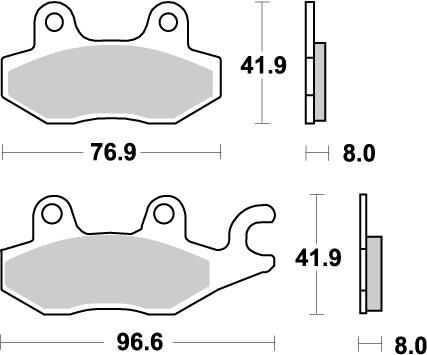 BRAKE PAD ATV NITRO