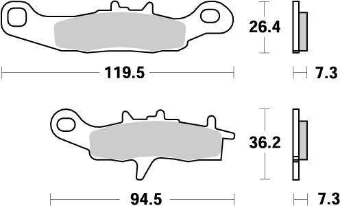 BRAKE PAD OFFROAD NITRO