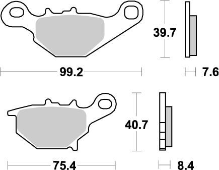 BRAKE PAD OFFROAD NITRO