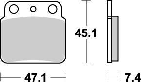 BRAKE PAD ATV NITRO