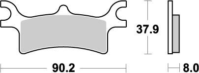 BRAKE PAD ATV SINTER PRO RACING