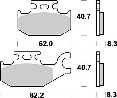 BRAKE PAD ATV NITRO